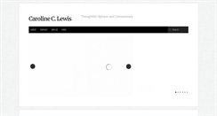 Desktop Screenshot of carolineclewis.com