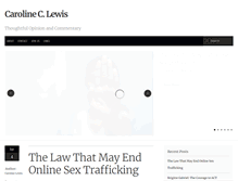 Tablet Screenshot of carolineclewis.com